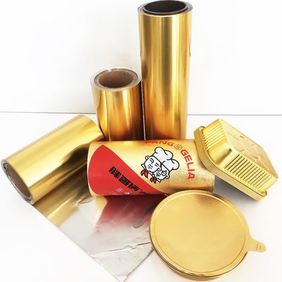 Özel Alüminyum folyo mühürleme filmi fincan kapağı için ısı mühürleme filmi 180-250C'de optimal mühürleme